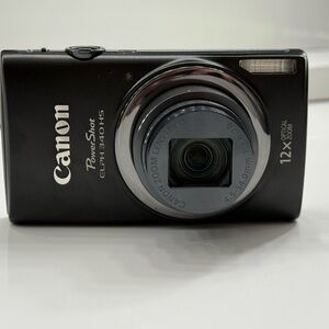 Canon PowerShot ELPH 340 HS Black Digital Camera
